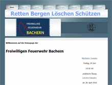 Tablet Screenshot of ffw-bachern.de